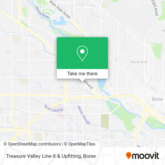 Treasure Valley Line-X & Upfitting map