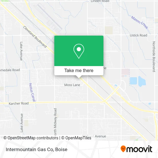 Intermountain Gas Co map