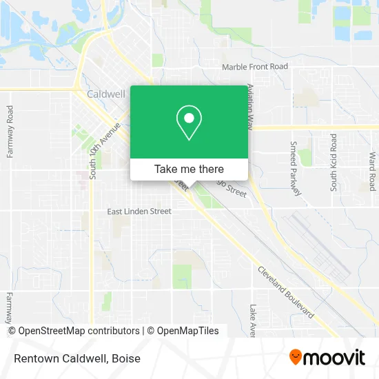 Rentown Caldwell map
