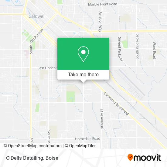 O'Dells Detailing map
