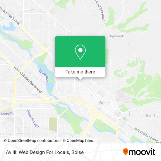 Avilli: Web Design For Locals map