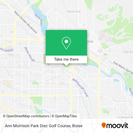 Ann Morrison Park Disc Golf Course map