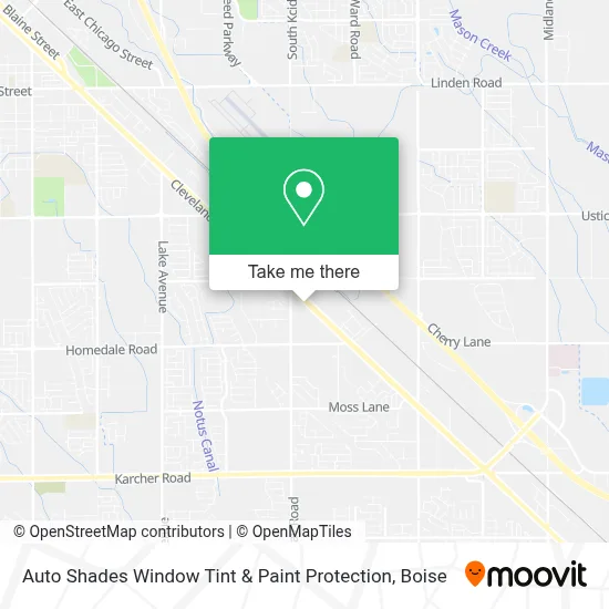 Auto Shades Window Tint & Paint Protection map
