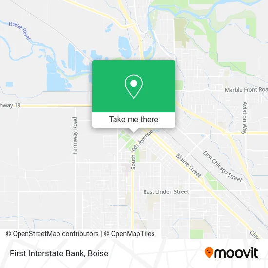 First Interstate Bank map