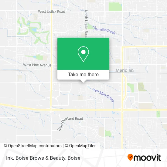Ink. Boise Brows & Beauty map