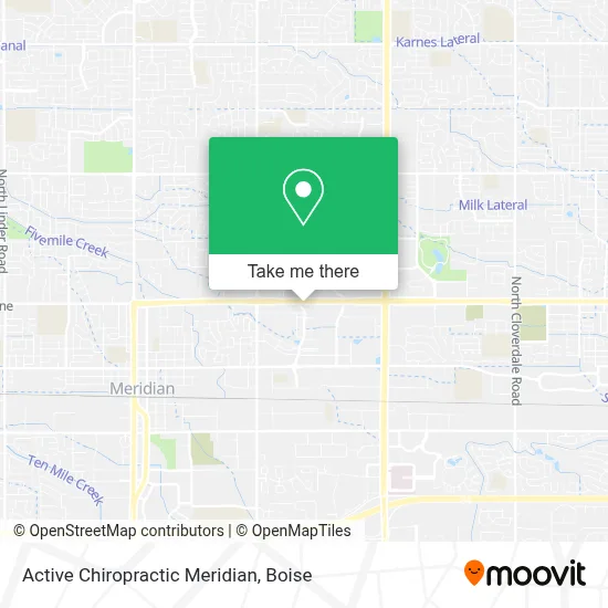 Active Chiropractic Meridian map