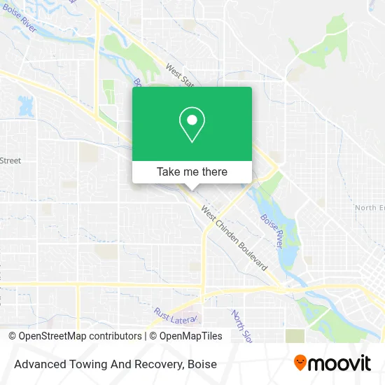 Advanced Towing And Recovery map