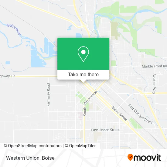 Western Union map