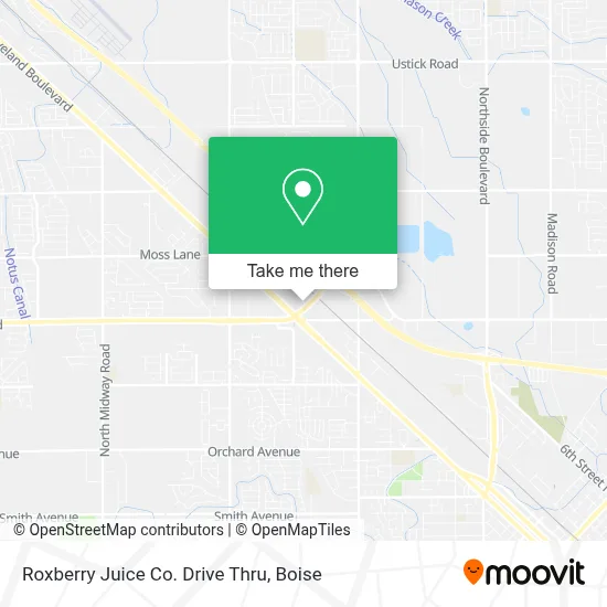 Roxberry Juice Co. Drive Thru map