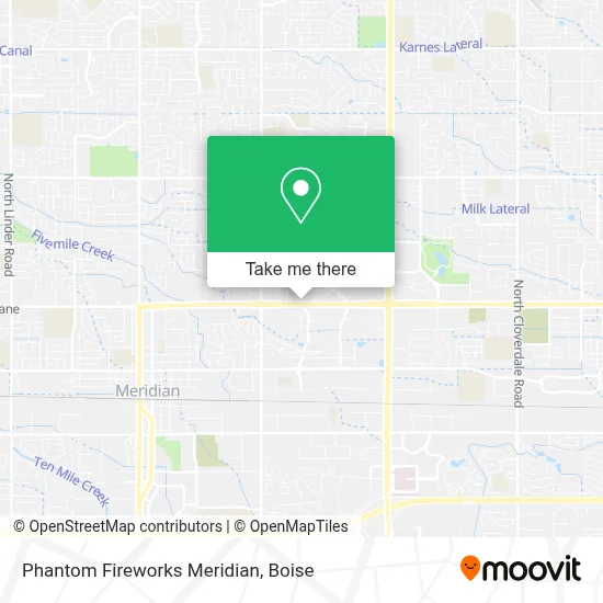 Phantom Fireworks Meridian map