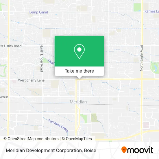 Meridian Development Corporation map