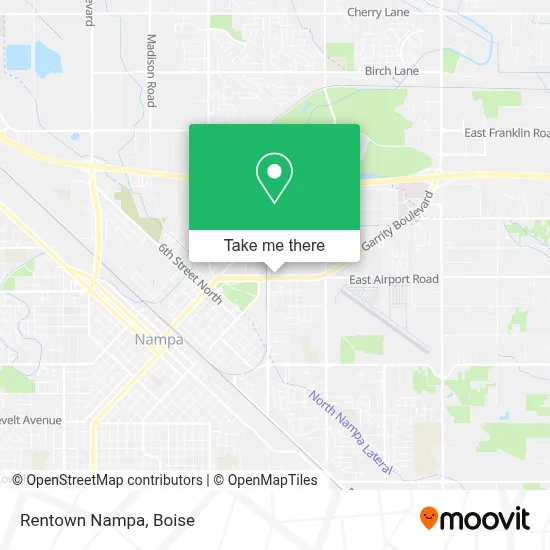 Rentown Nampa map