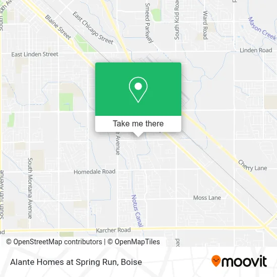 Alante Homes at Spring Run map