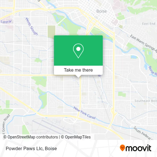 Powder Paws Llc map