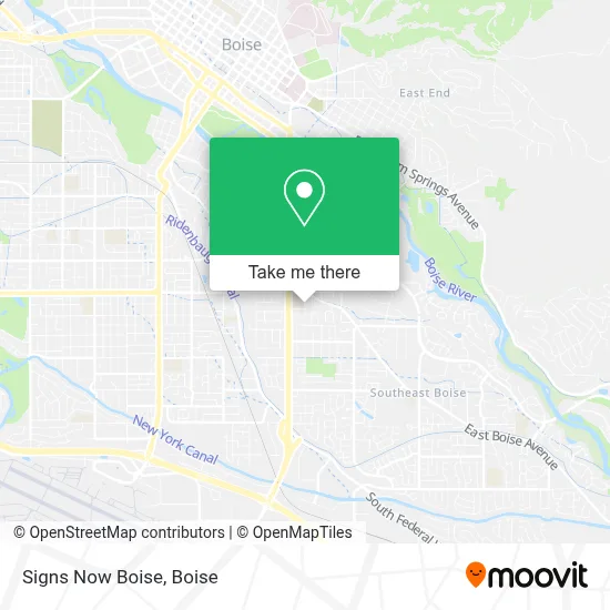Signs Now Boise map