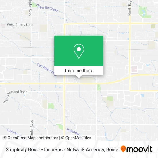 Simplicity Boise - Insurance Network America map