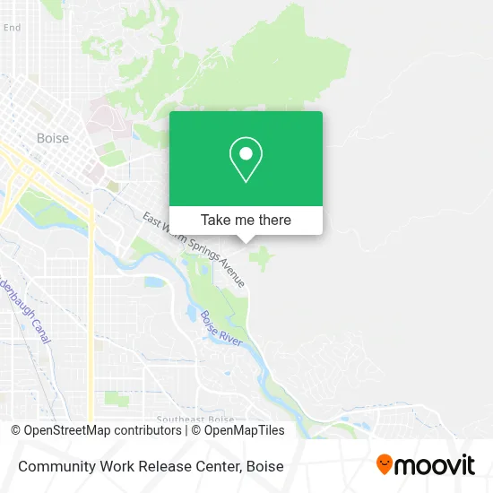 Community Work Release Center map