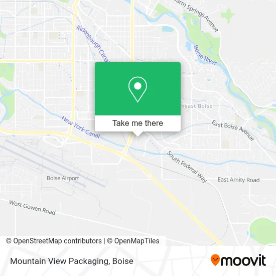 Mountain View Packaging map