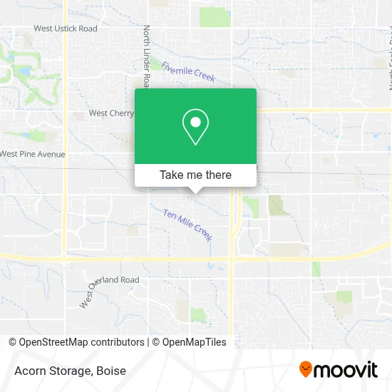 Acorn Storage map