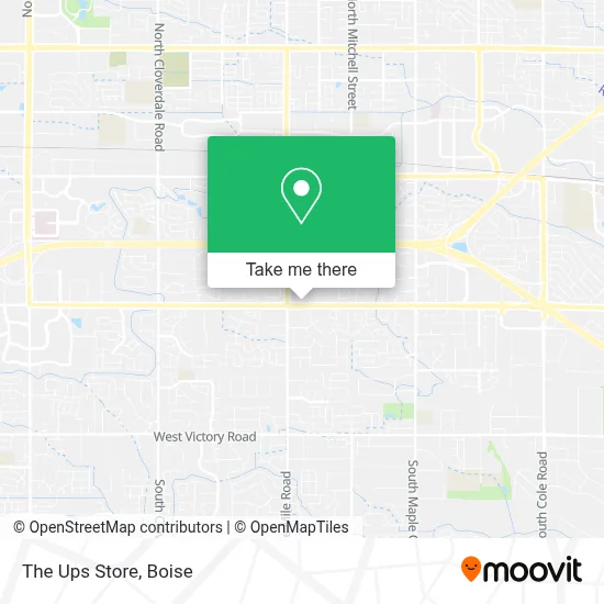 The Ups Store map