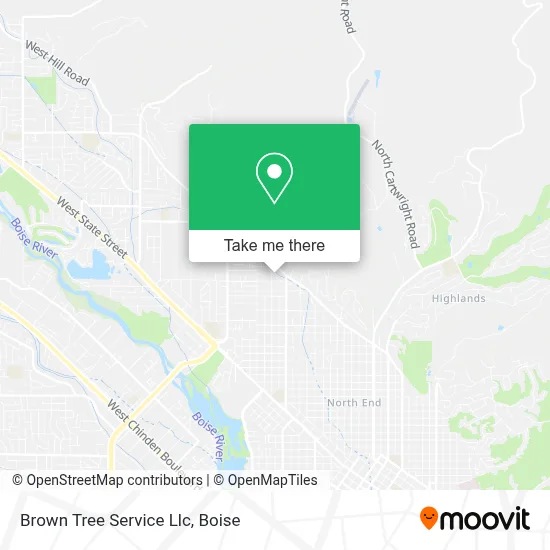 Brown Tree Service Llc map