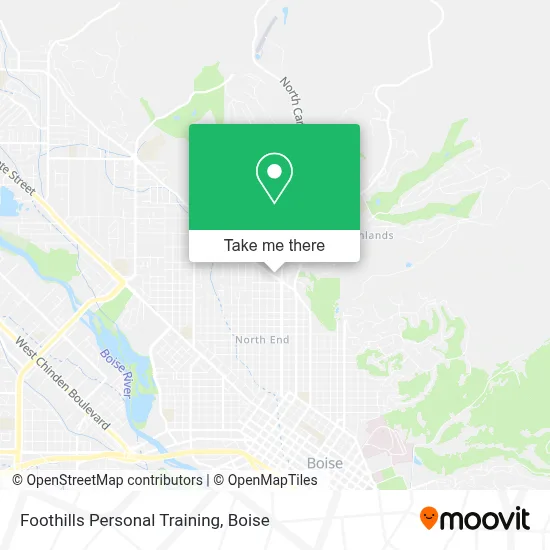 Foothills Personal Training map