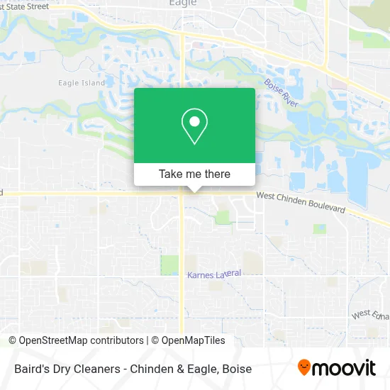 Baird's Dry Cleaners - Chinden & Eagle map