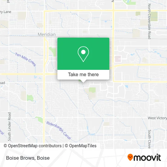 Boise Brows map