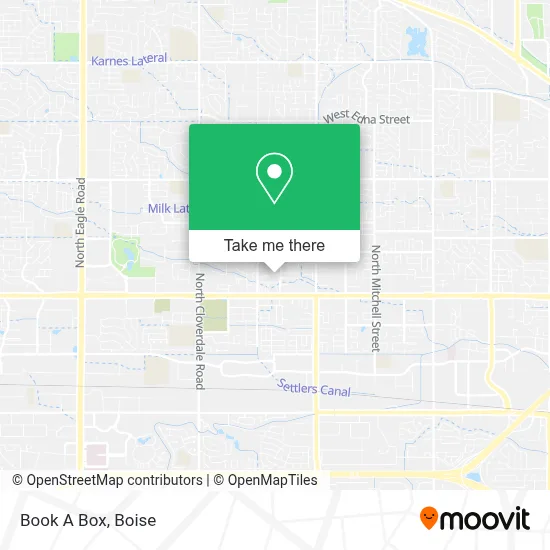 Book A Box map