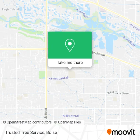 Trusted Tree Service map