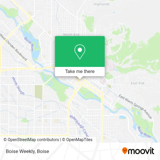 Boise Weekly map