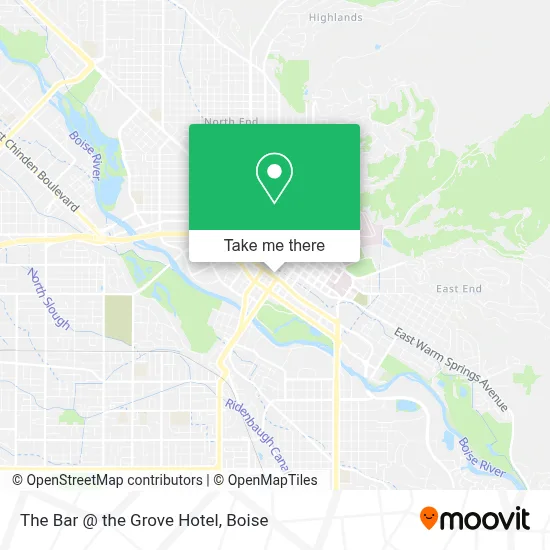 The Bar @ the Grove Hotel map