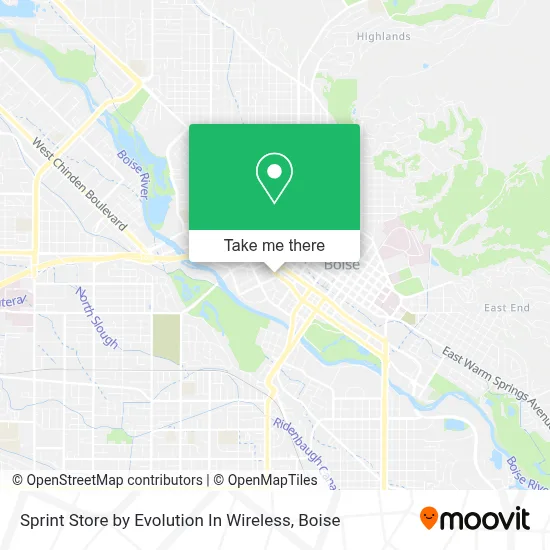 Sprint Store by Evolution In Wireless map