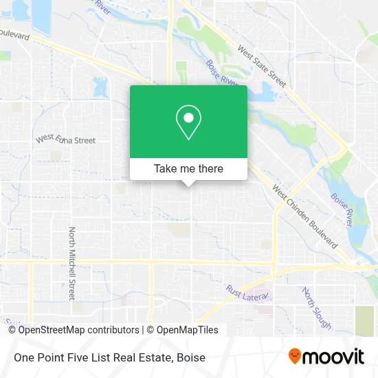 One Point Five List Real Estate map