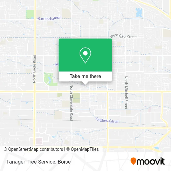Tanager Tree Service map