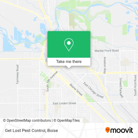 Get Lost Pest Control map