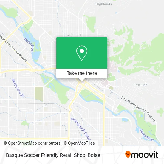 Basque Soccer Friendly Retail Shop map