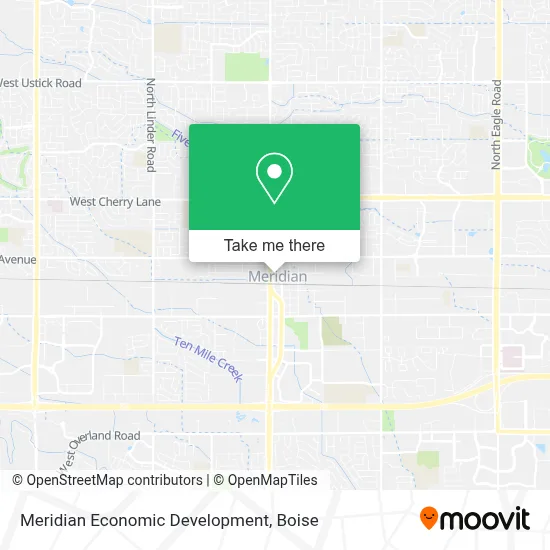Meridian Economic Development map