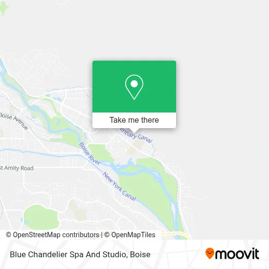 Blue Chandelier Spa And Studio map