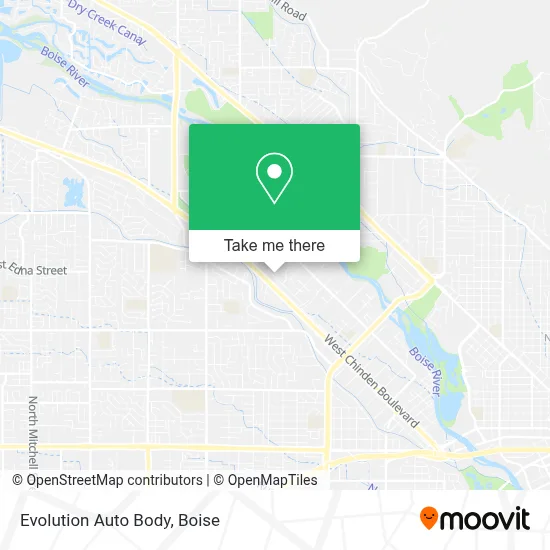 Evolution Auto Body map