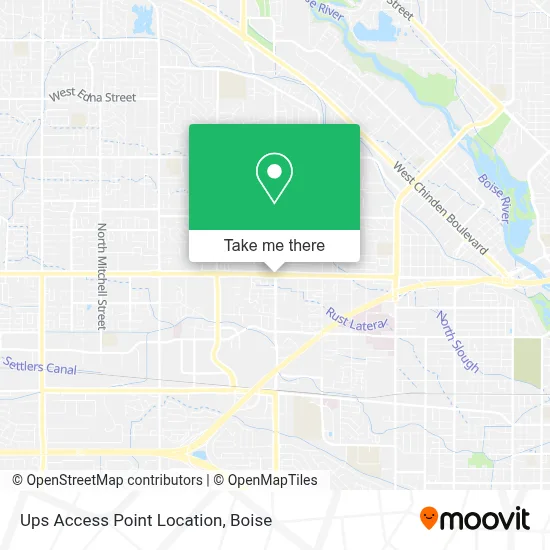 Ups Access Point Location map