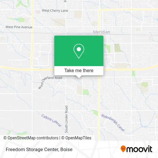 Freedom Storage Center map