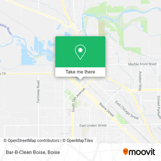 Bar-B-Clean Boise map
