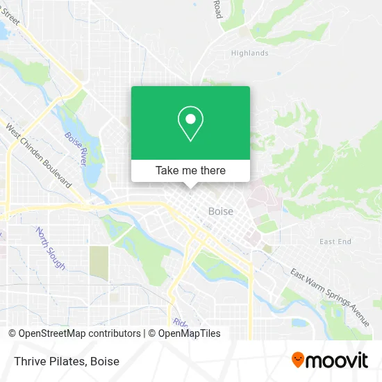 Thrive Pilates map
