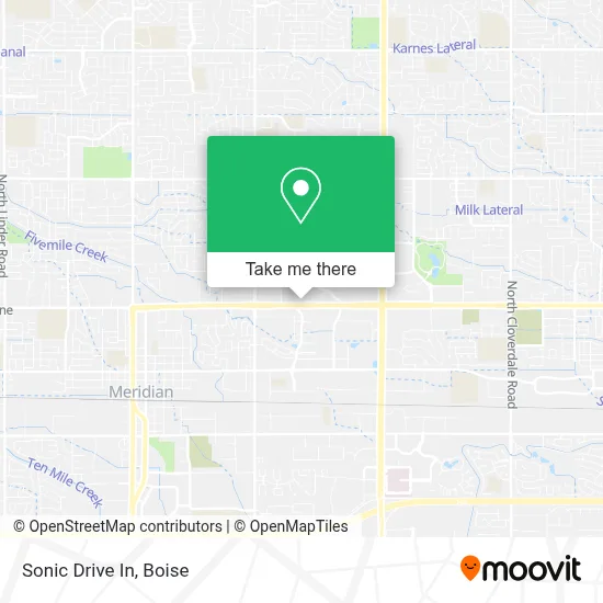 Sonic Drive In map