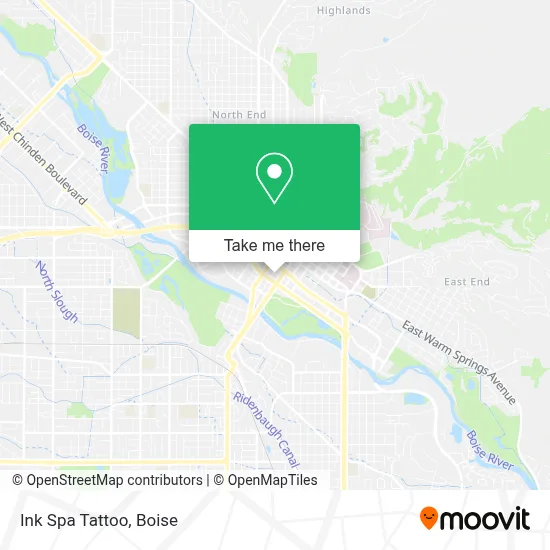 Ink Spa Tattoo map