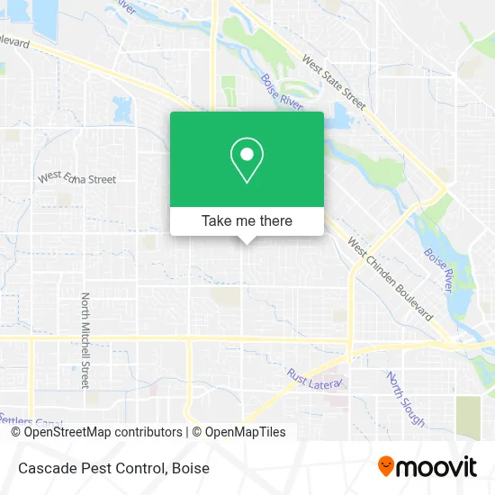 Cascade Pest Control map
