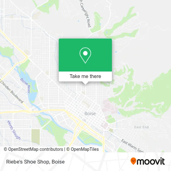 Riebe's Shoe Shop map