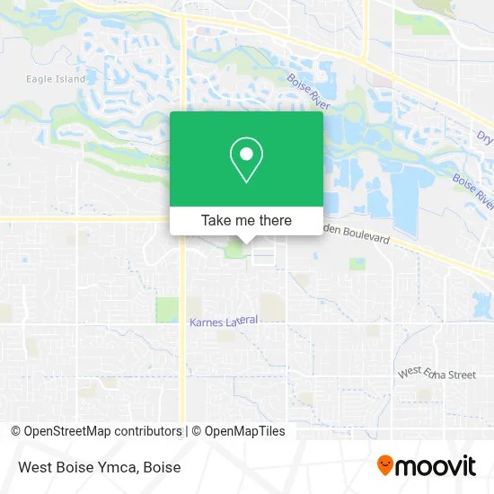 West Boise Ymca map