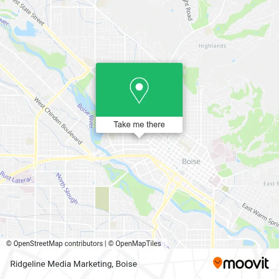 Ridgeline Media Marketing map